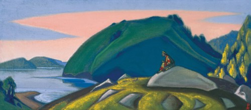 Stage design for the ballet The Rite of Spring (Le Sacre du Printemps) by I. Stravinsky.