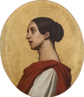 Portrait of the singer and composer Pauline Viardot (1821-1910) as Saint Cecilia.
