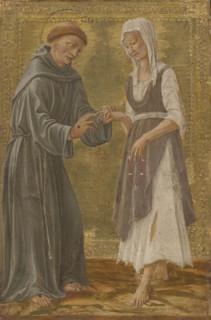 The Sacred Exchange between Saint Francis and Lady Poverty.