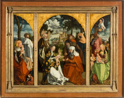 Triptych with the Holy Kinship.