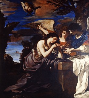 The Penitent Mary Magdalene with Two Angels.