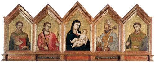 Virgin and child with Saints Eugenius, Minias, Zenobius and Crescentius.