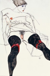 Woman with Black Stockings.