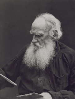 Portrait of the author Count Lev Nikolayevich Tolstoy (1828-1910).