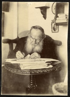 Portrait of the author Count Lev Nikolayevich Tolstoy (1828-1910).