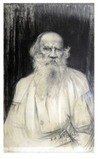 Portrait of the author Count Lev Nikolayevich Tolstoy (1828-1910).