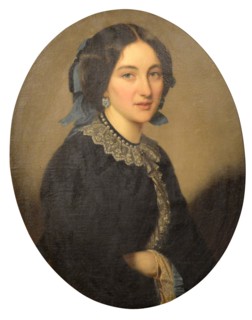 Portrait of Maria Alexeevna Sukhotina (1830-1889), née Dyakova.