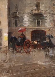 Rainy day in Milan.