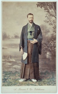 Prince Henry of Bourbon-Parma, Count of Bardi (1851-1905) in Japanese clothing.