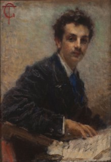 Portrait of the composer Benedetto Junck (1852-1903).