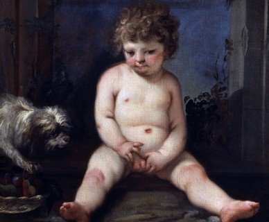 Cupid peeing.
