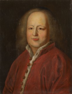 Portrait of Sir Isaac Newton (1642-1727).