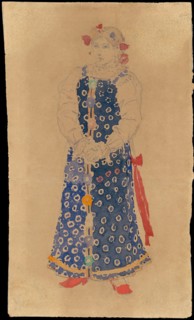 Kupava. Costume design for the theatre play Snow Maiden by Alexander Ostrovsky.