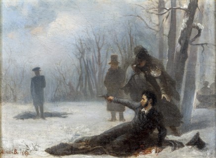 Duel between Alexander Pushkin and Georges d'Anthès.