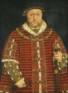 Portrait of King Henry VIII of England.