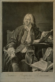 Portrait of the dramatist Jean-Baptiste Rousseau (1670-1741).