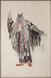 Costume design for the opera Ruslan and Lyudmila by M. Glinka.