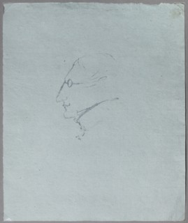 Nikolai Gogol with glasses.