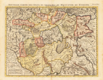 Map of the Grand Duchy of Moscow.
