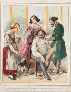 French barber in Russia.