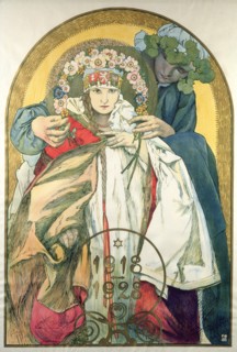 Poster for the 10th Anniversary of the Independence of the Republic of Czechoslovakia.