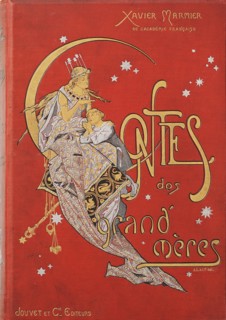 Cover design for Contes des Grand Meres by Xavier Marmier.
