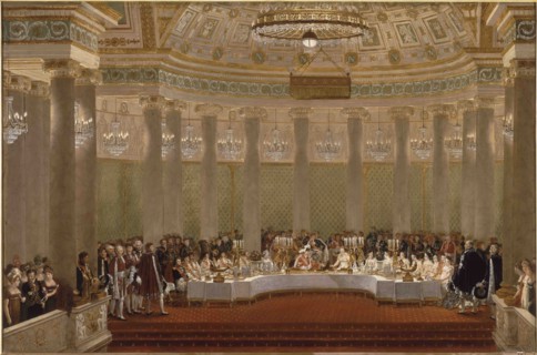 The marriage banquet of Napoleon I and Marie-Louise of Austria April 2, 1810.