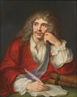 Portrait of the author Moliére (1622-1673).