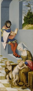 Altarpiece of the Holy Kinship.Right panel.