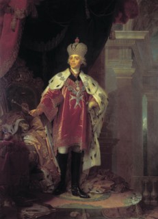 Emperor Paul I dressed as Grand Master of Maltese.