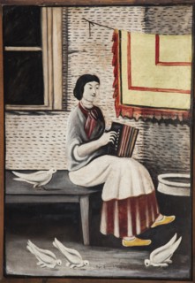 Sona Gorashvili Playing Accordion.