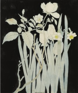 Daffodils And Roses.