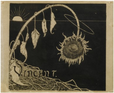 Cover design for the Exhibition of Vincent van Gogh in Amsterdam.