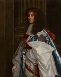 Portrait of Prince Rupert of the Rhine (1619-1682), wearing the robes of the Order of the Garter.