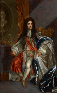 Portrait of Charles II of England (1630-1685), in the robes of the Order of the Garter.