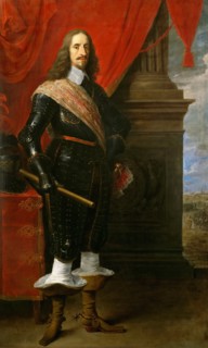 Archduke Leopold Wilhelm of Austria (1614-1662), with the Siege of Gravelingen in background.