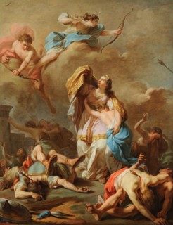 Apollo and Diana Punishing Niobe by Killing her Children.