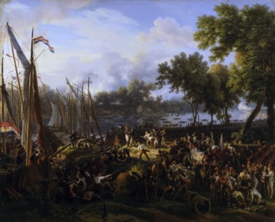 French Army Crossing the Rhine at Dusseldorf, September 6, 1795.