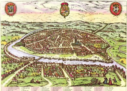 Hispalis (Seville) From Civitates Orbis Terrarum.
