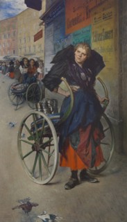 The Milkmaid from Salzburg Green market.