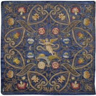 Embroidery with the Depiction of the Allegory of Time.