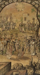 The Conquest of Mexico by Hernan Cortés.