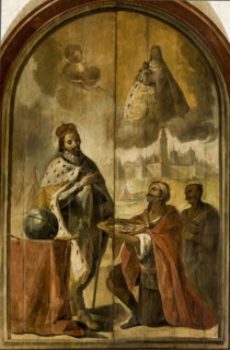 Moorish king Axataf handed the keys of the city to King Ferdinand.