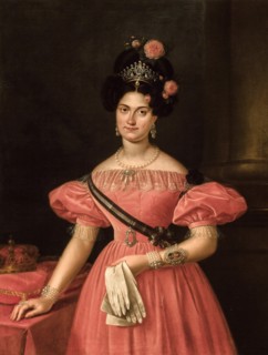 Portrait of Maria Christina of the Two Sicilies (1806-1878).