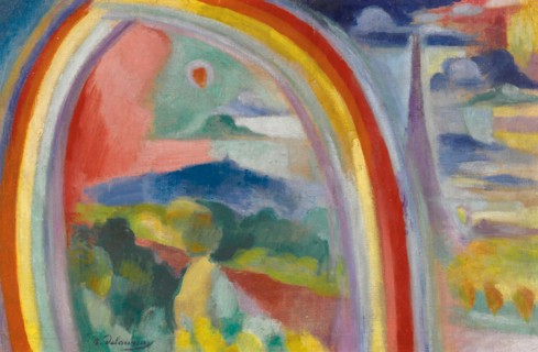 Robert Delaunay
Ecole française
Paris à l'arc-en-ciel
1914
Encaustique sur toile (37,5 x 57,8