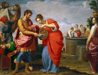 Rebecca and Eliezer at the Well.