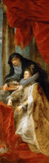 Infanta Isabel Clara Eugenia. Right side panel of the Ildefonso Altarpiece.