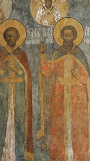 Grand Princes Ivan III Vasilyevich and Vasily II the Dark.