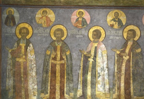 Grand Princes Vasiliy Yuryevich Kosoy, Yury of Zvenigorod, Dmitry Yurievich Krasny and Andrey Dmitri