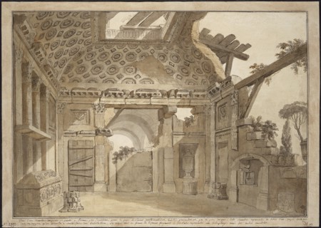 Design for the paintings in the cell of Father Lesueur in the Monastery of Santissima Trinità dei Mo